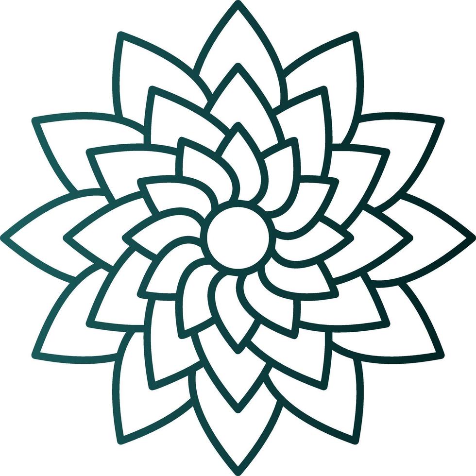 Dahlia Vector Icon Design