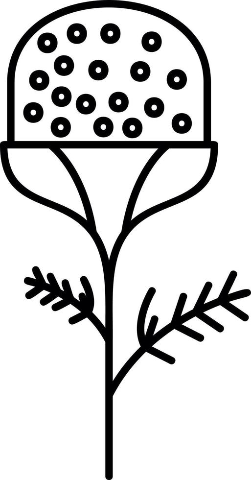 Pineappleweed Vector Icon Design