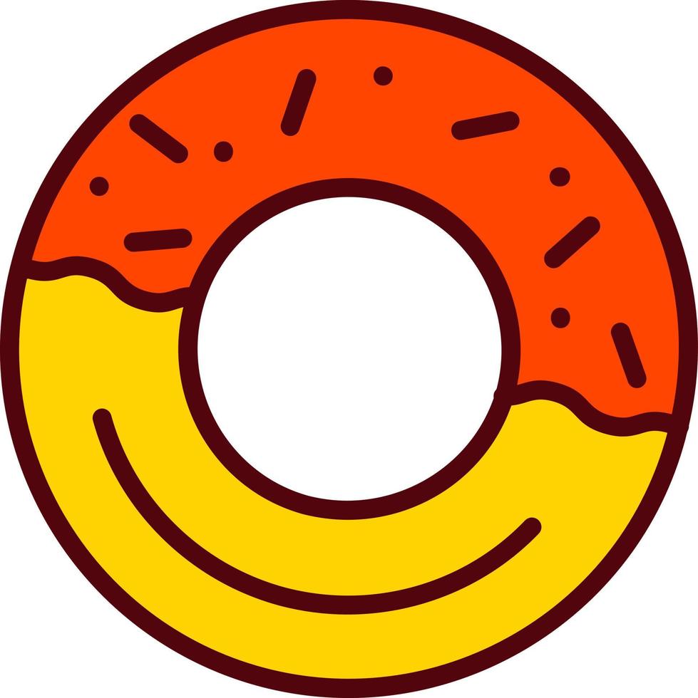 icono de vector de donut