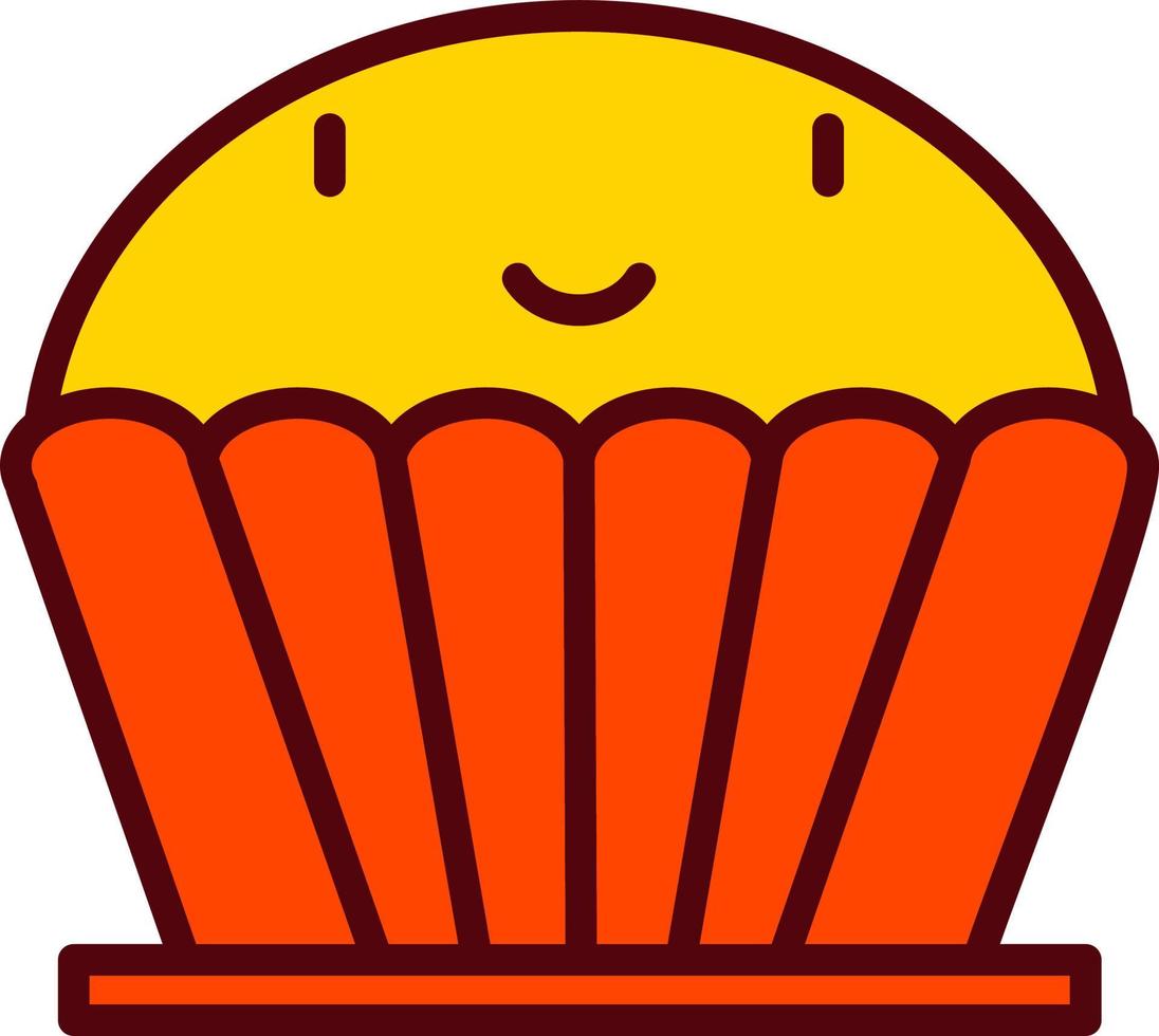 icono de vector de muffin