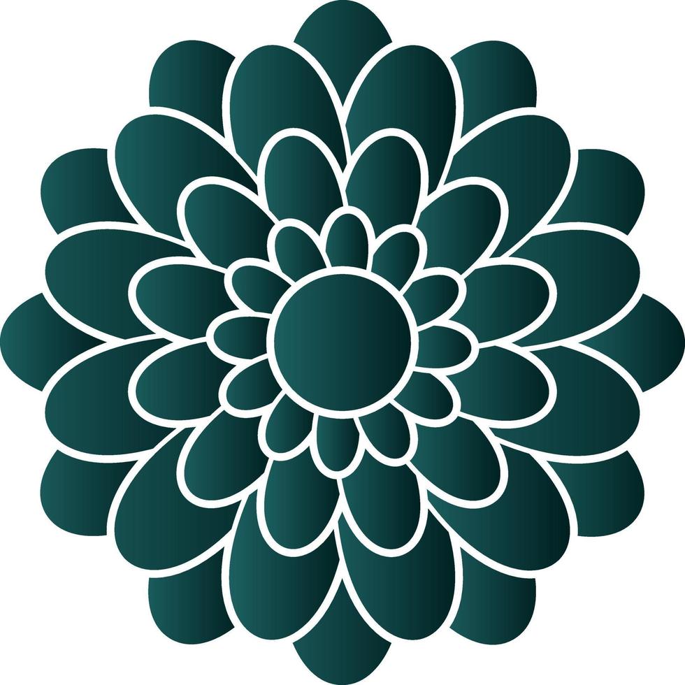 Chrysanthemum Vector Icon Design