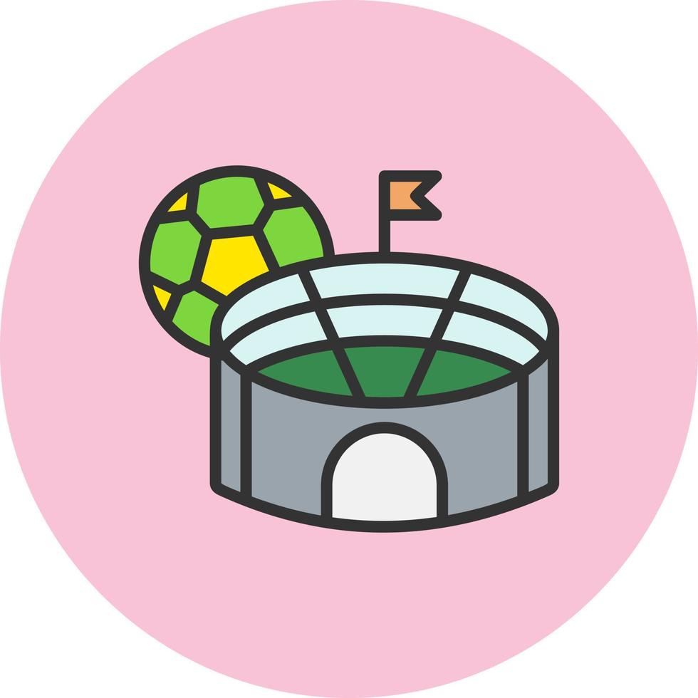 icono de vector de estadio