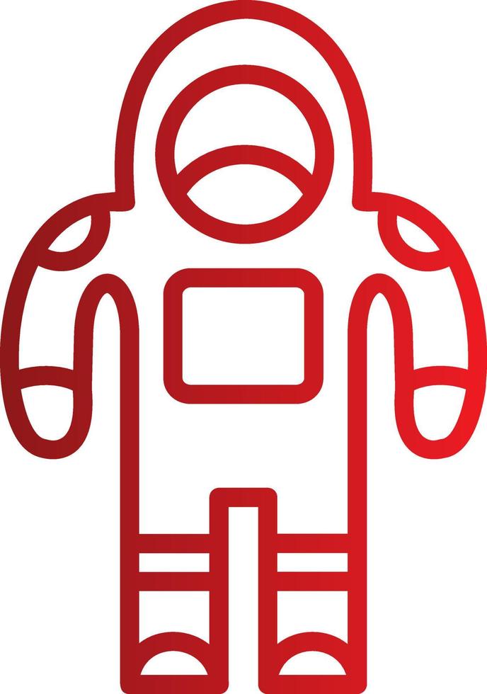 icono de vector de traje de astronauta