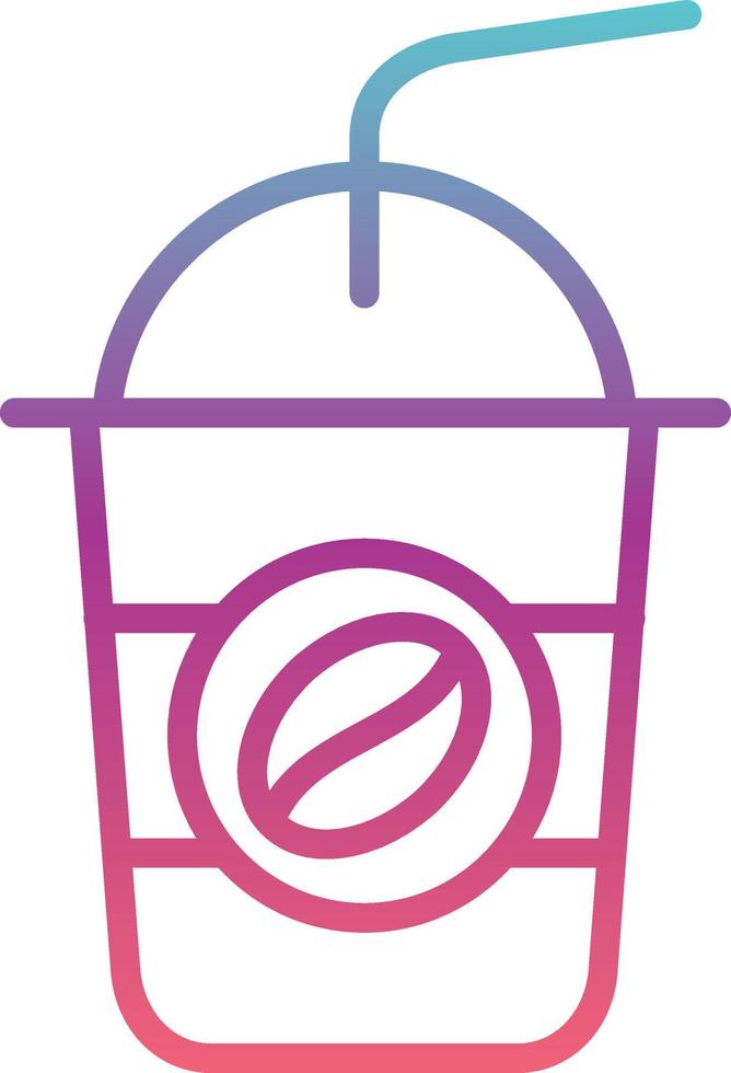 Ice Coffee Vector Icon