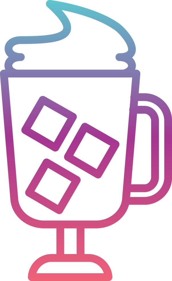 Ice Coffe Vector Icon