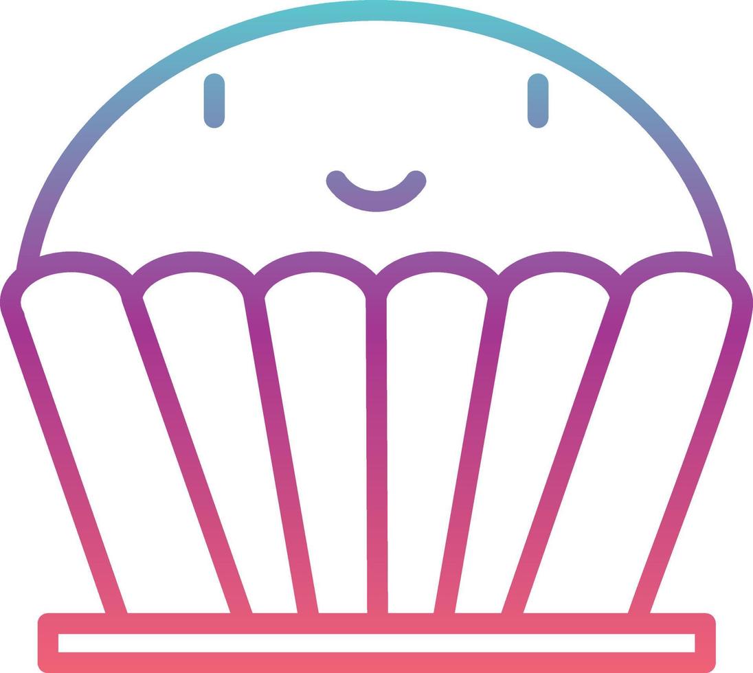 icono de vector de muffin