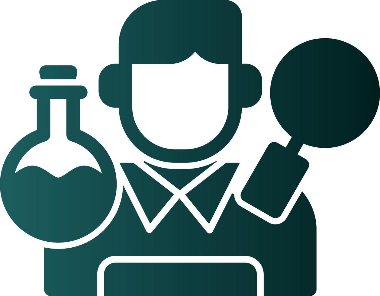 Researcher Vector Icon Design