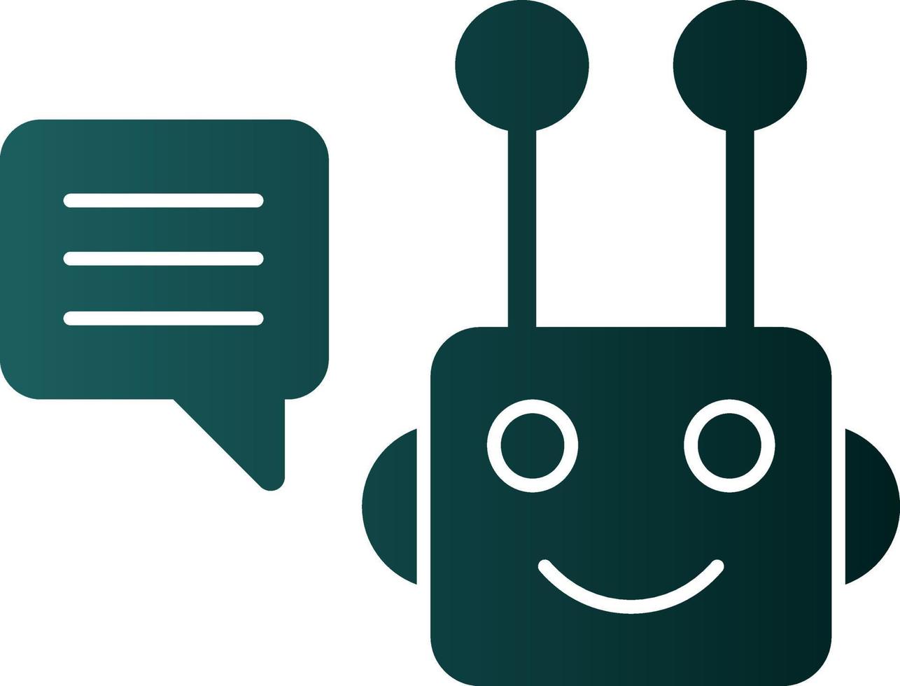Chatbot Vector Icon Design