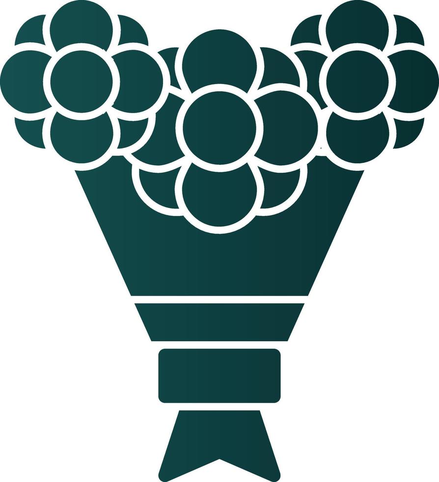 Bouquet Vector Icon Design