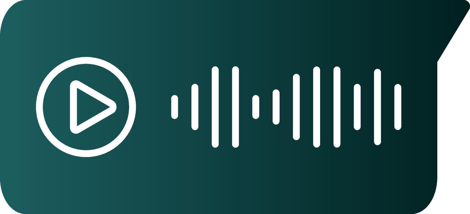 Voice Message Vector Icon Design