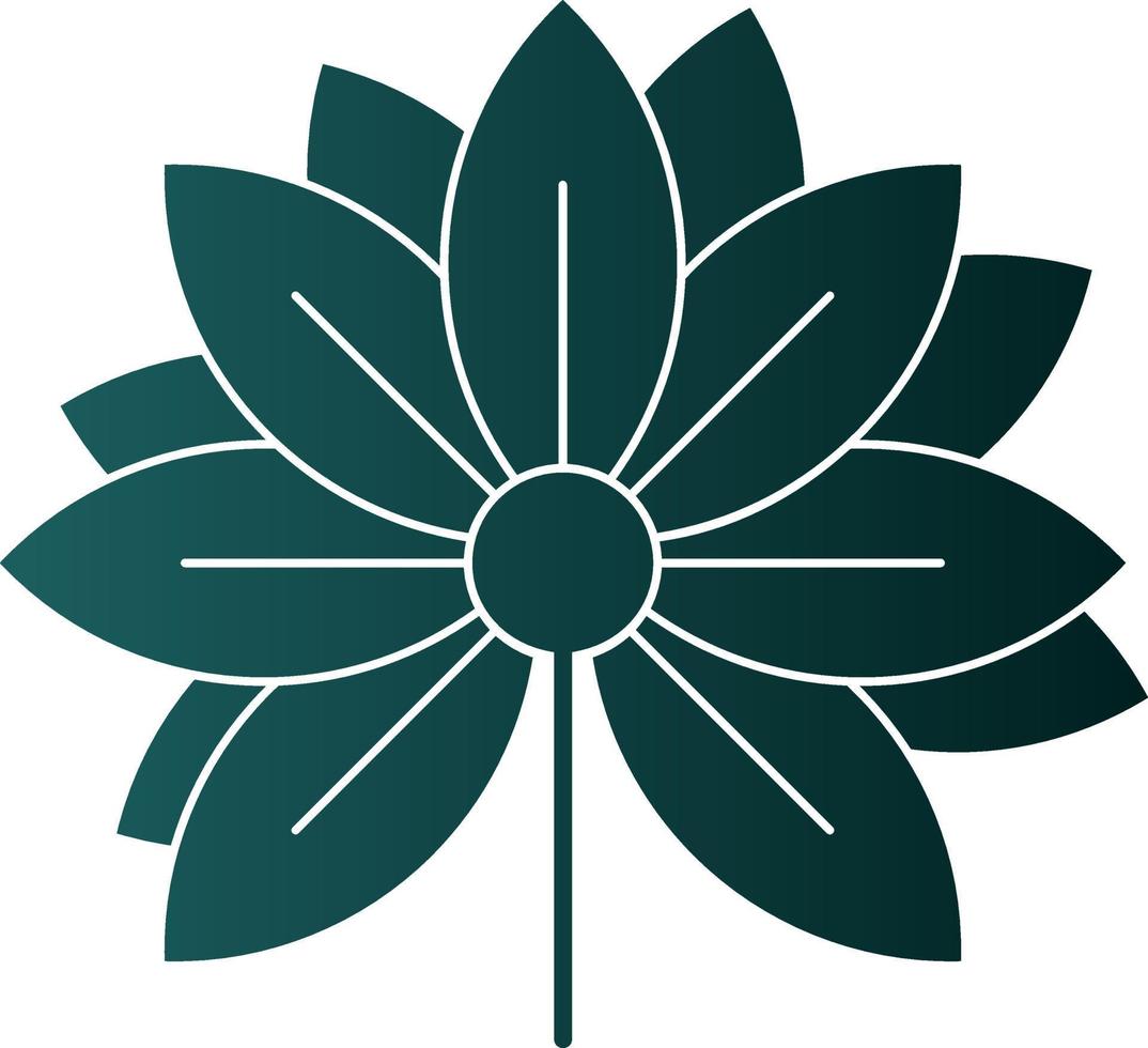 diseño de icono de vector de flor de loto