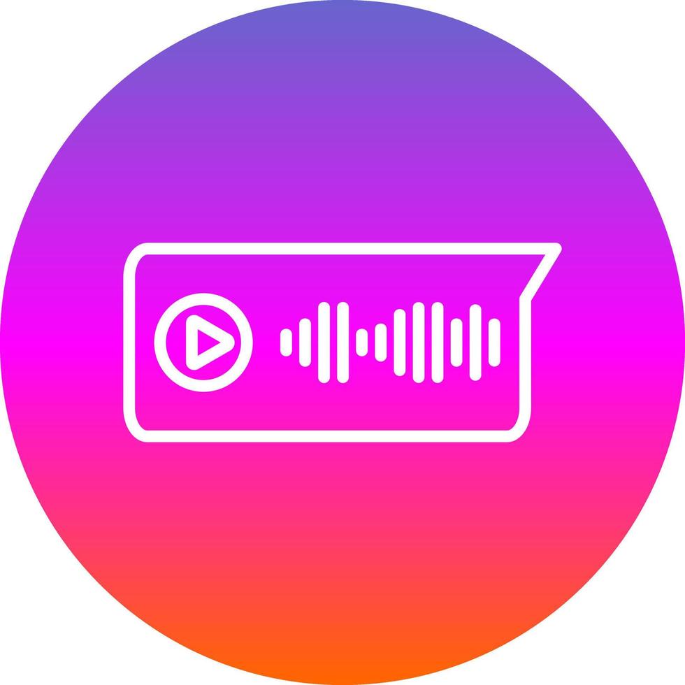 Voice Message Vector Icon Design