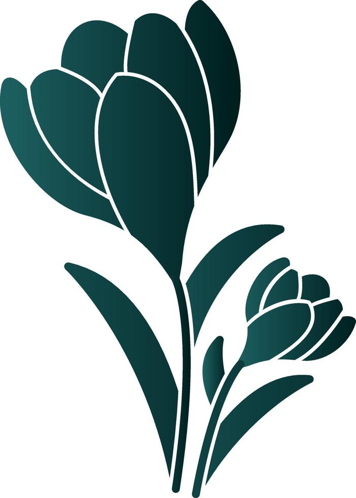 Crocus Vector Icon Design