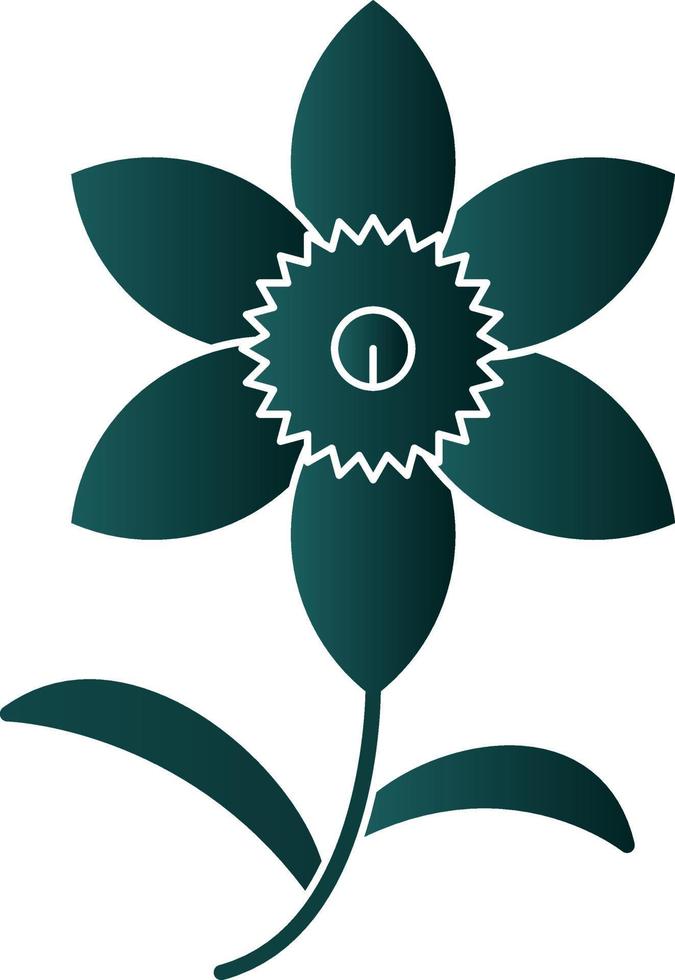 Daffodil Vector Icon Design