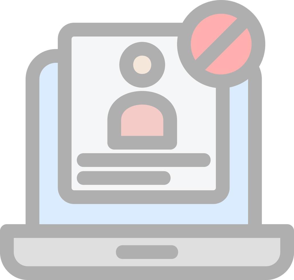 Unauthorized Vector Icon Design