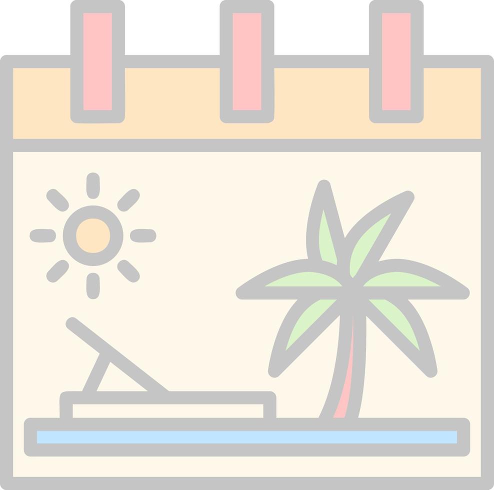 diseño de icono de vector de vacaciones