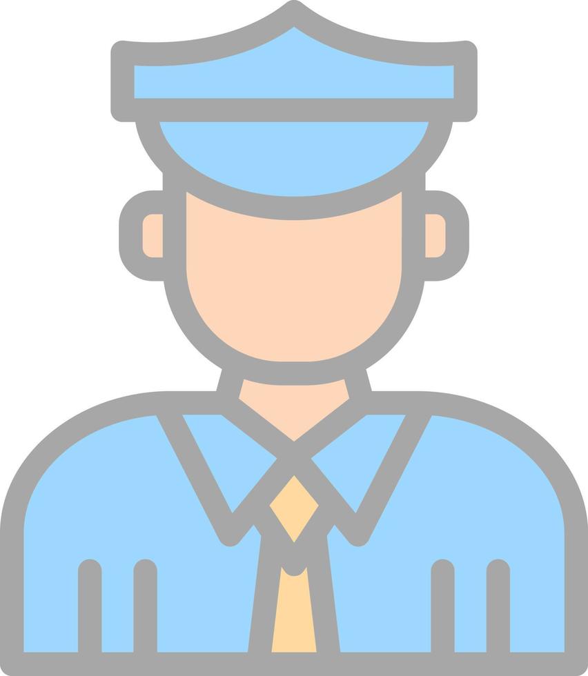 Officer Vector Icon Design