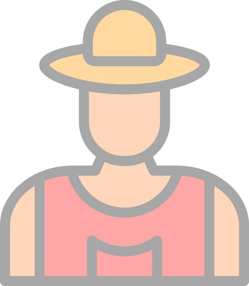 Farmer Vector Icon Design