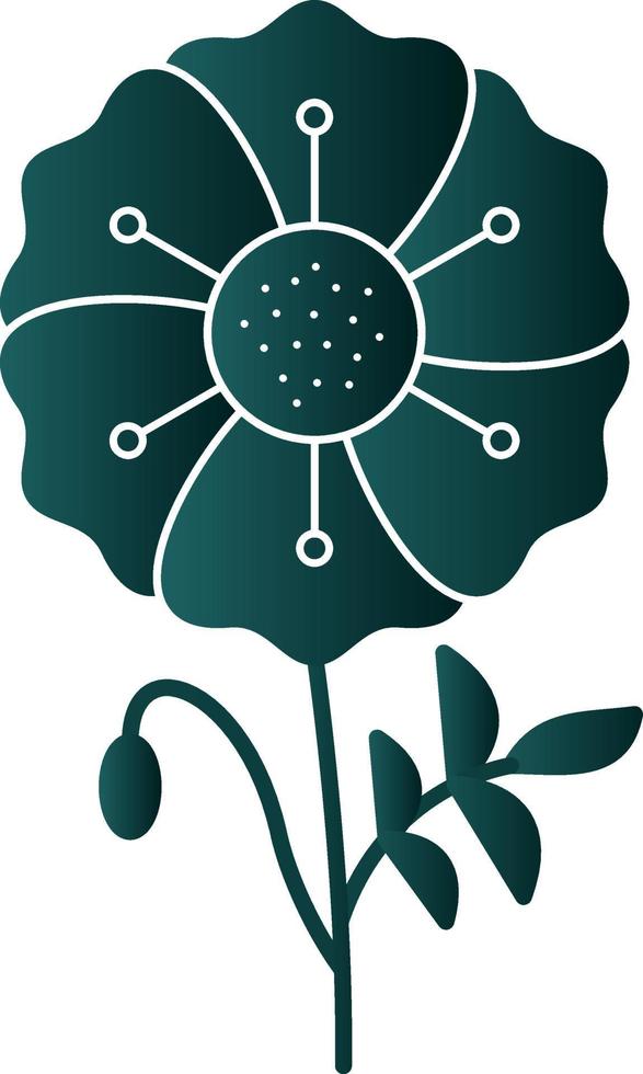 Poppy Vector Icon Design