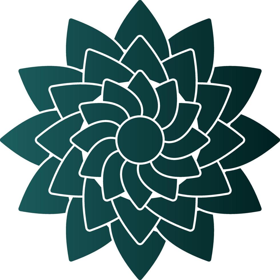 Dahlia Vector Icon Design