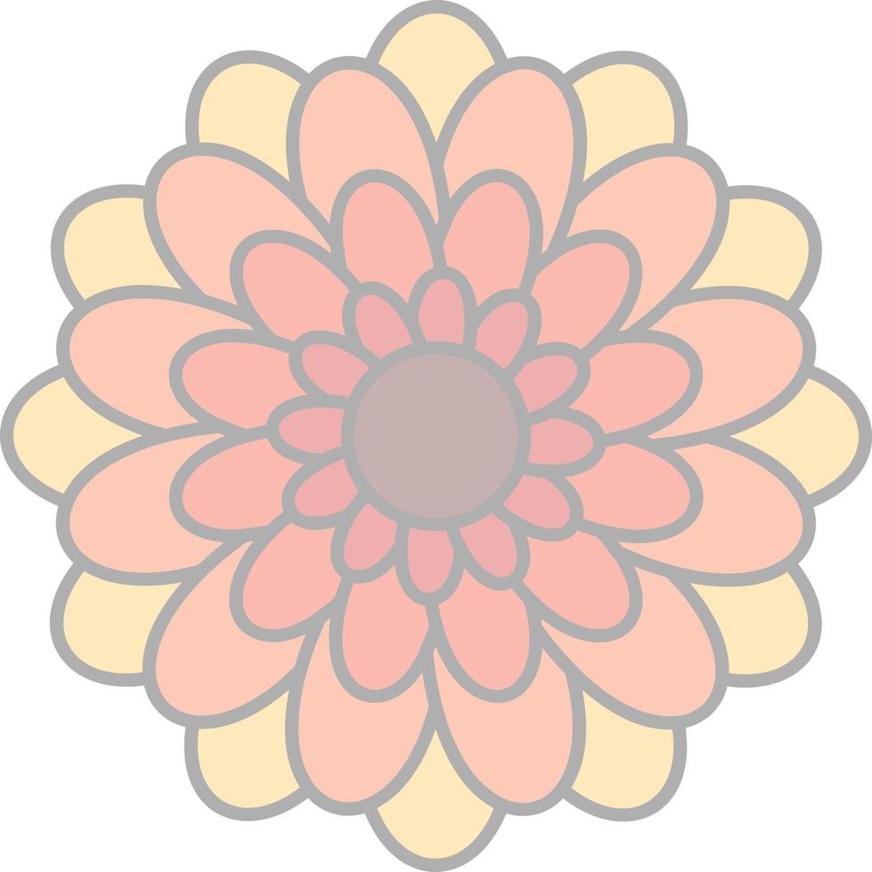 Chrysanthemum Vector Icon Design
