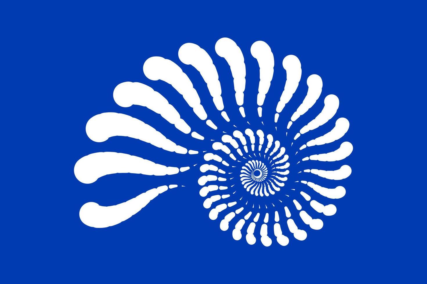 Seashell nautilus symbol design template vector