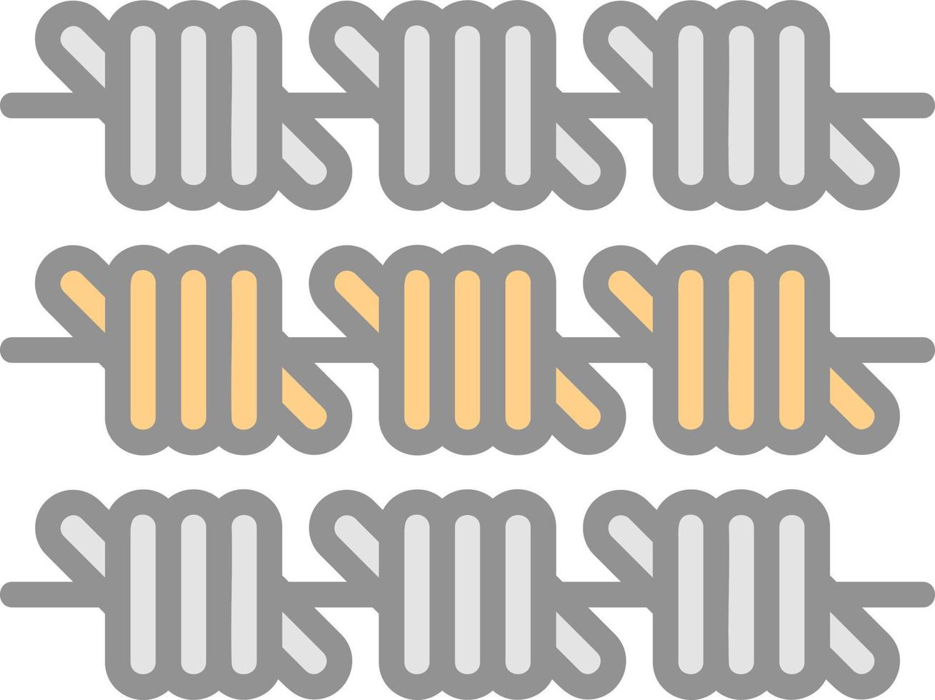 Barbed Wire Vector Icon Design