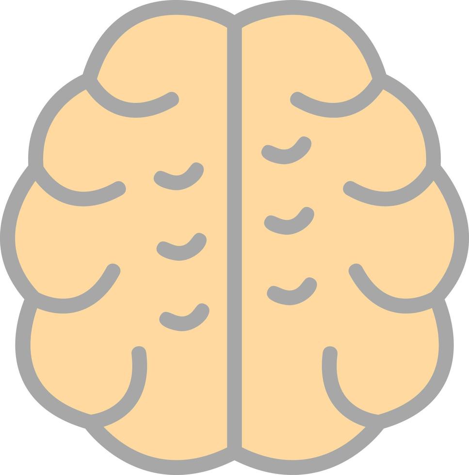 diseño de icono de vector de cerebro