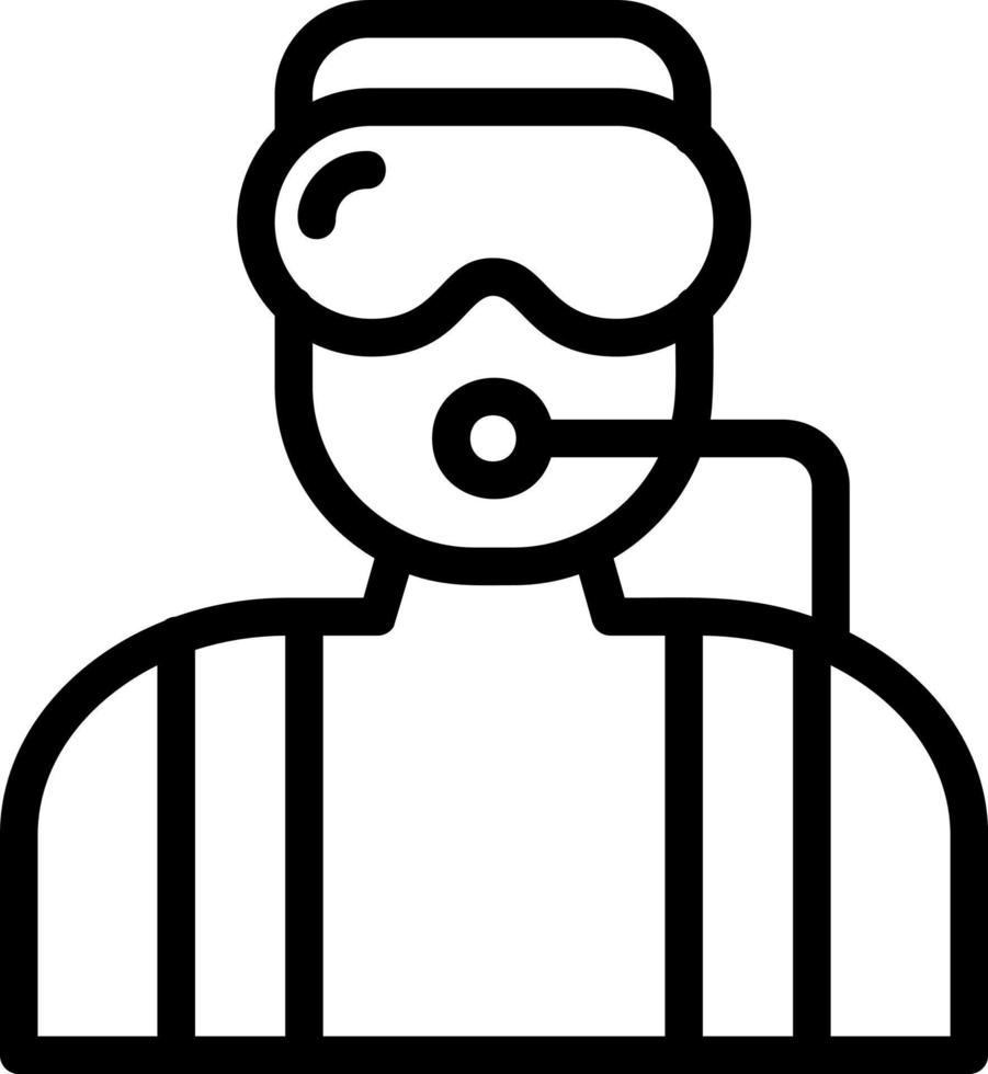 Diver Vector Icon Design