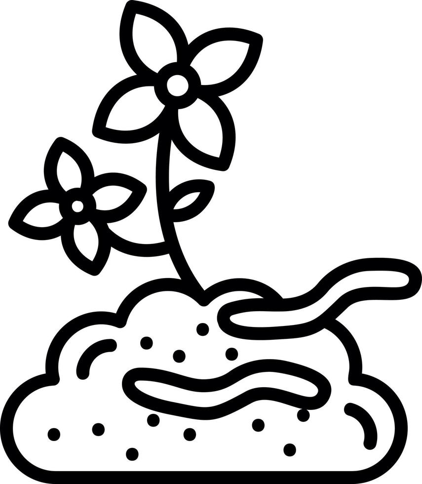 Earthworm Vector Icon Design