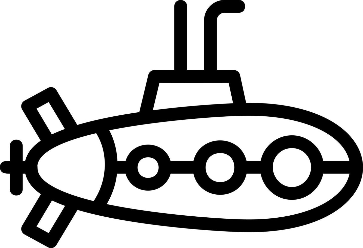 Submarine Vector Icon Design