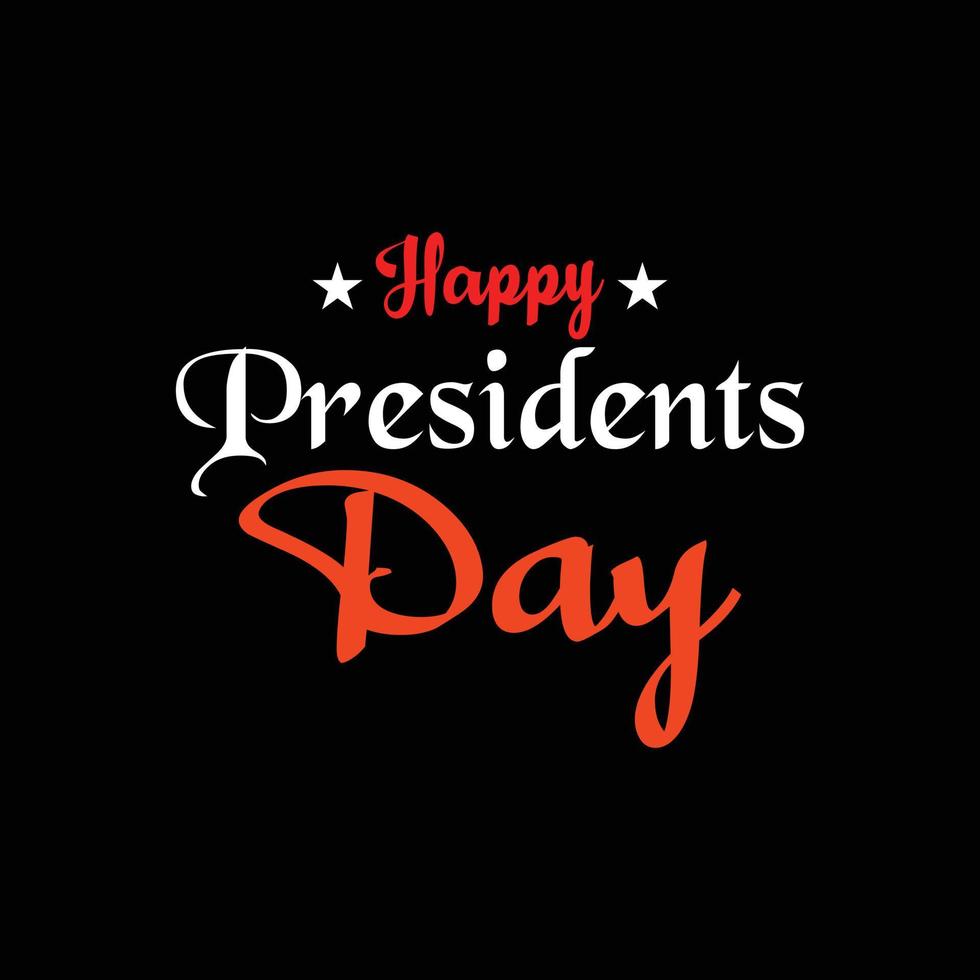 Happy Presidents Day T-shirt Design vector