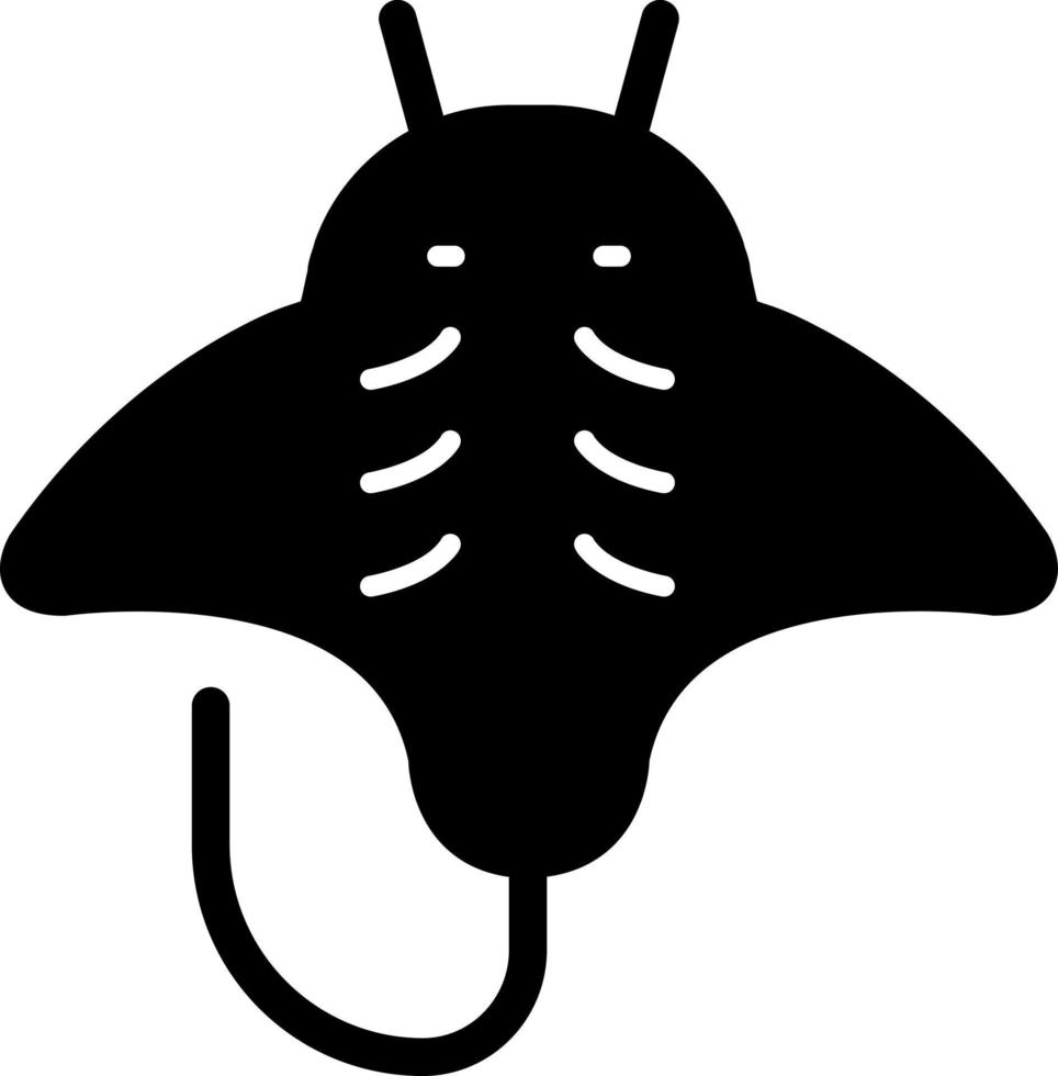 diseño de icono de vector de mantarraya