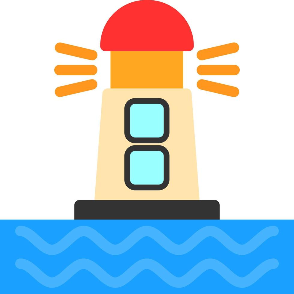 Lighthouse Vector Icon Design