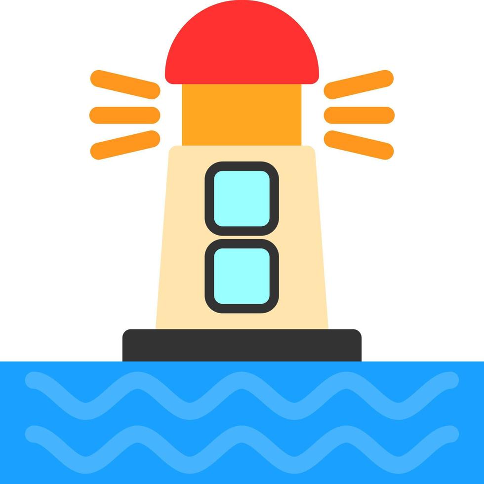 Lighthouse Vector Icon Design