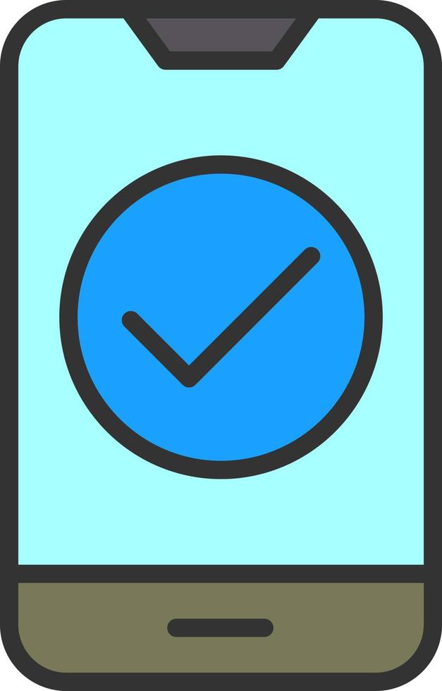 Checked Vector Icon Design