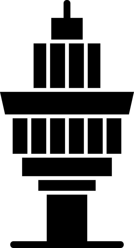 Control Tower Vector Icon Design