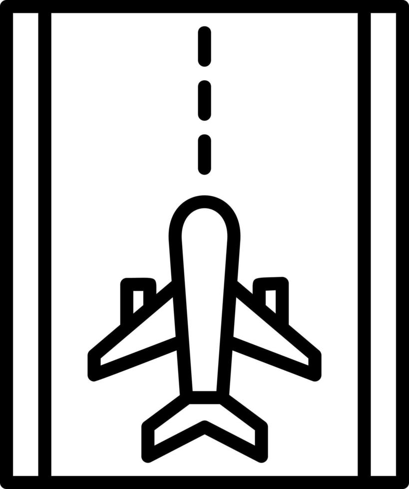 Runway Vector Icon Design