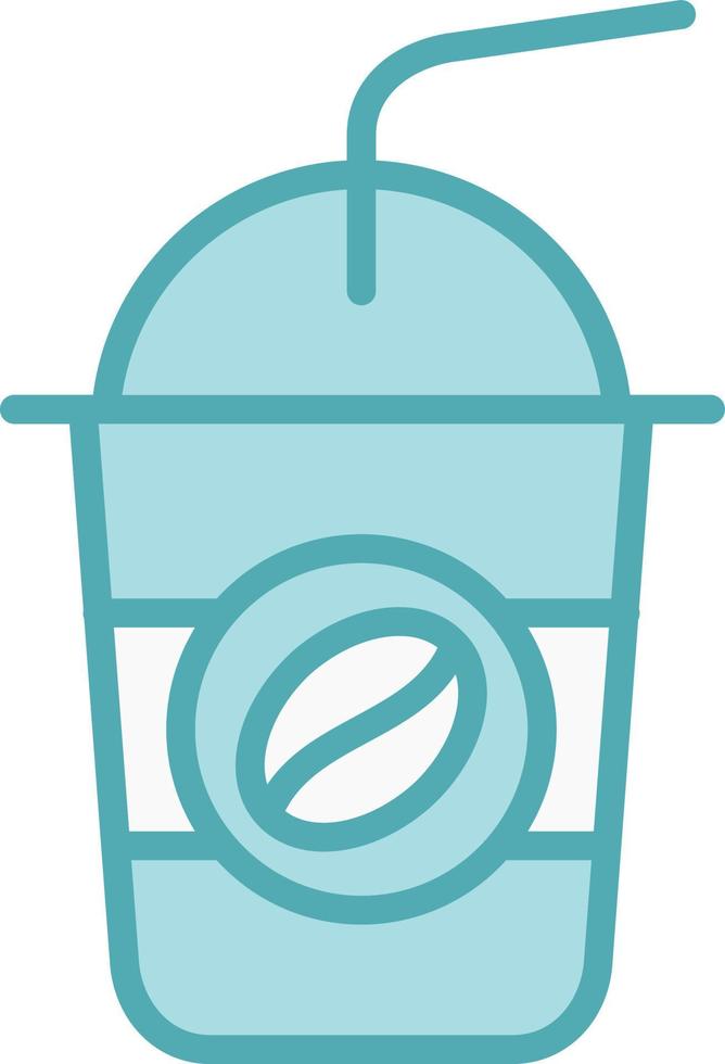 Ice Coffee Vector Icon