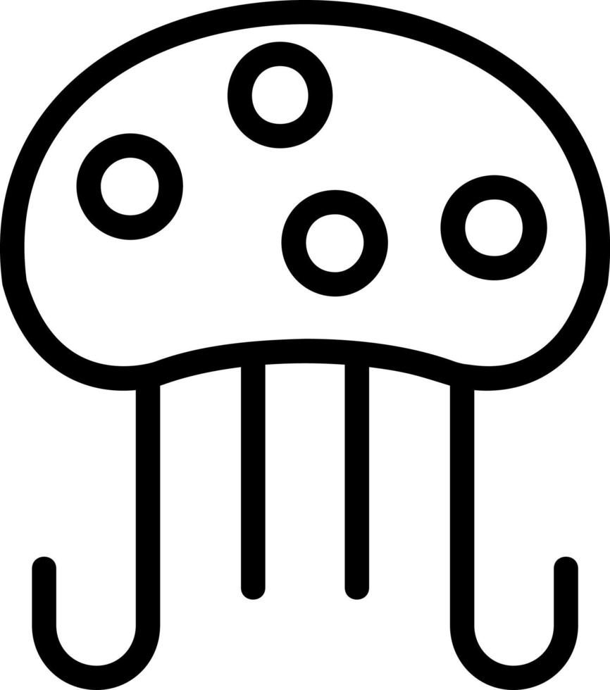 diseño de icono de vector de medusas