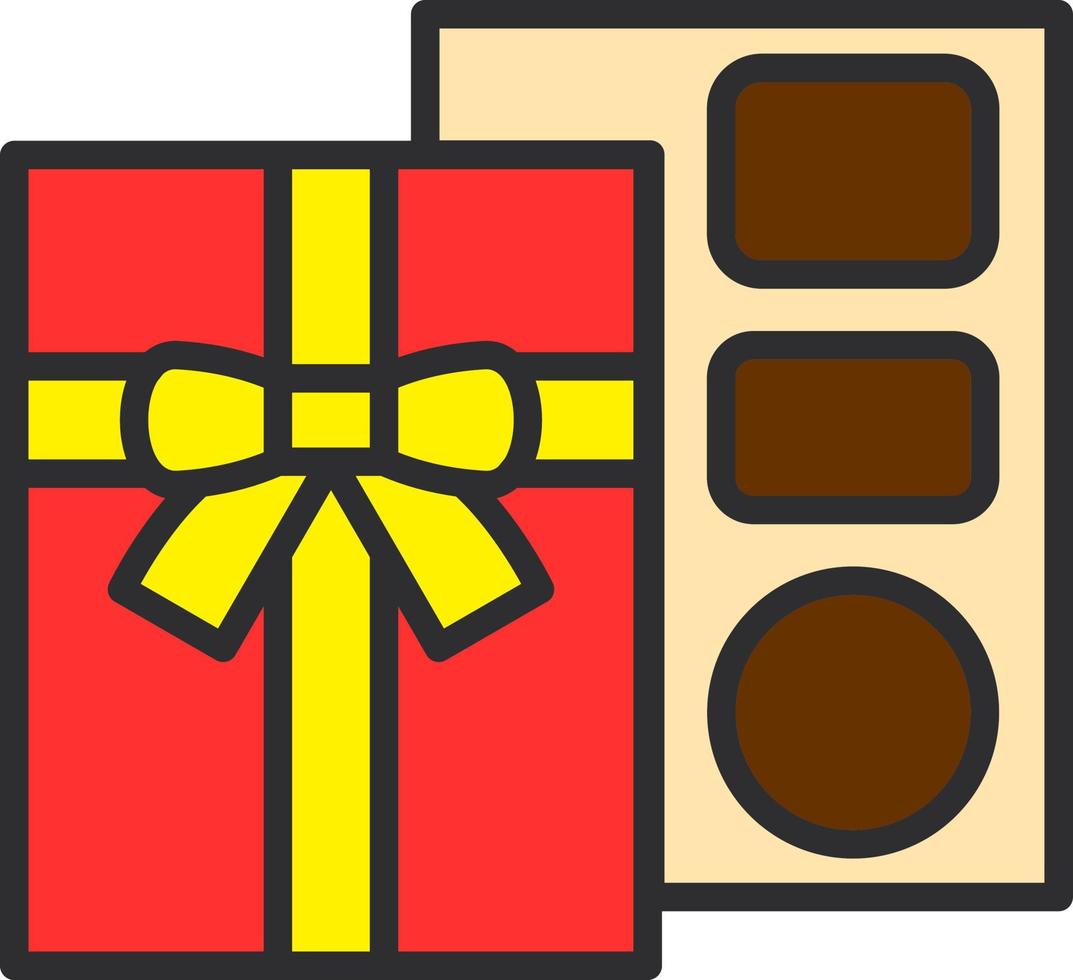 Chocolate Box Vector Icon Design