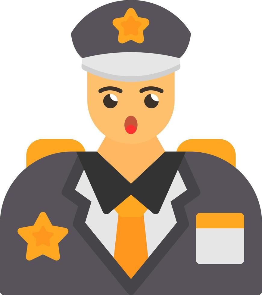 diseño de icono de vector de capitán