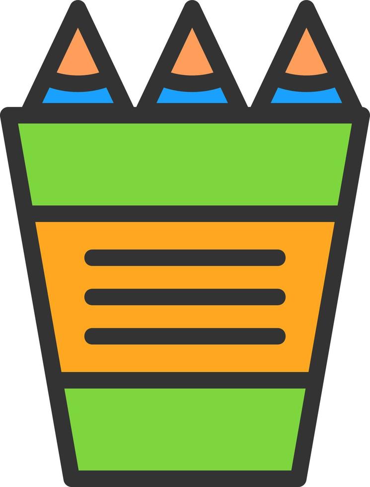 Crayons Vector Icon Design