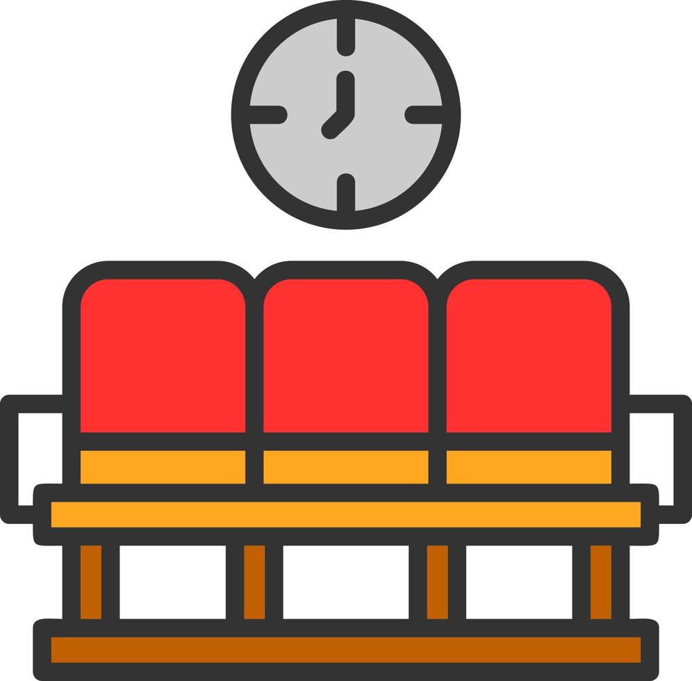 Waiting Area Vector Icon Design