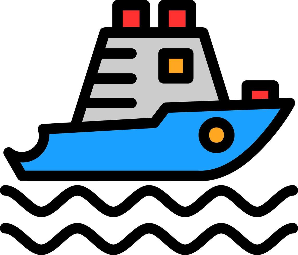 Yatch Vector Icon Design