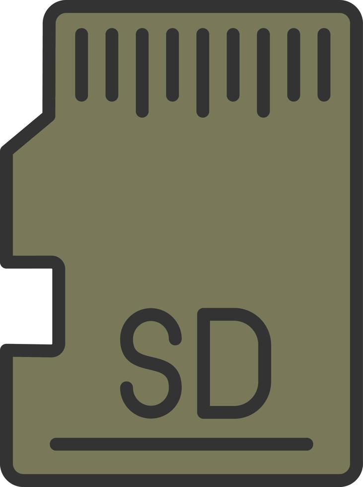 diseño de icono de vector de tarjeta sd