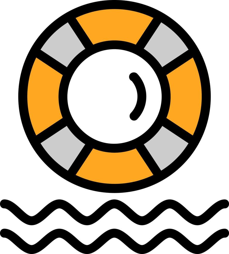 Lifebuoy Vector Icon Design