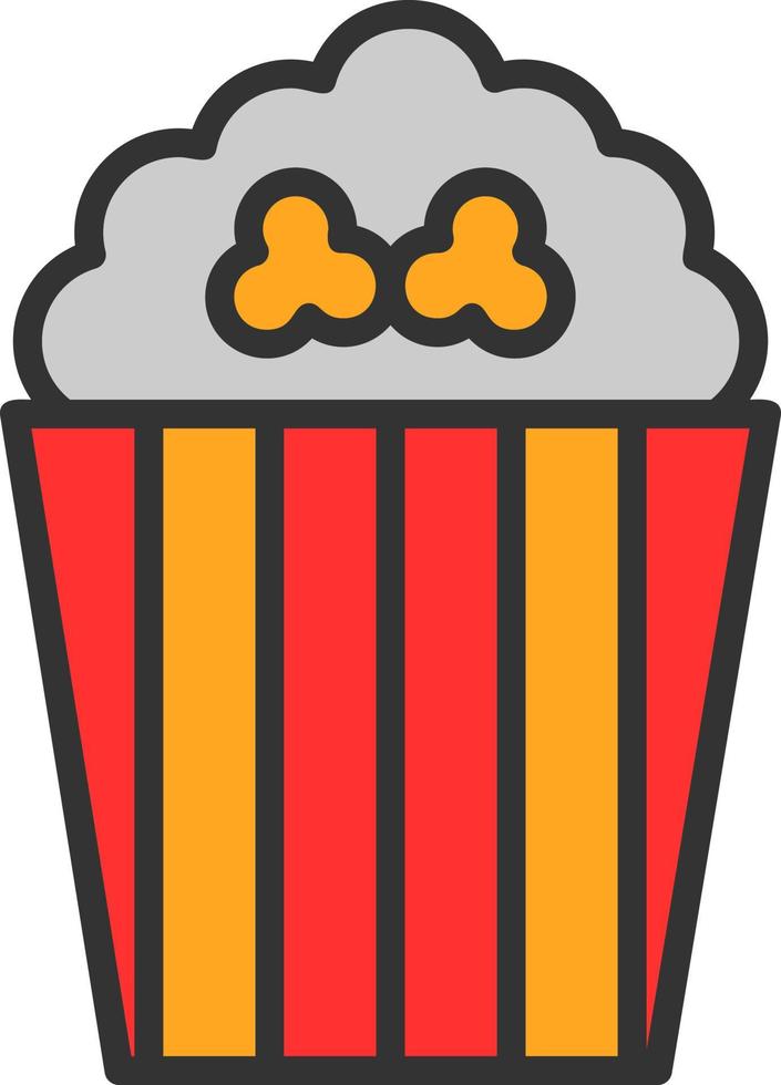 Pop Corn Vector Icon Design