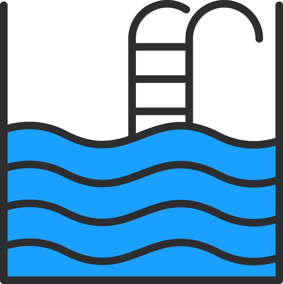 diseño de icono de vector de piscina