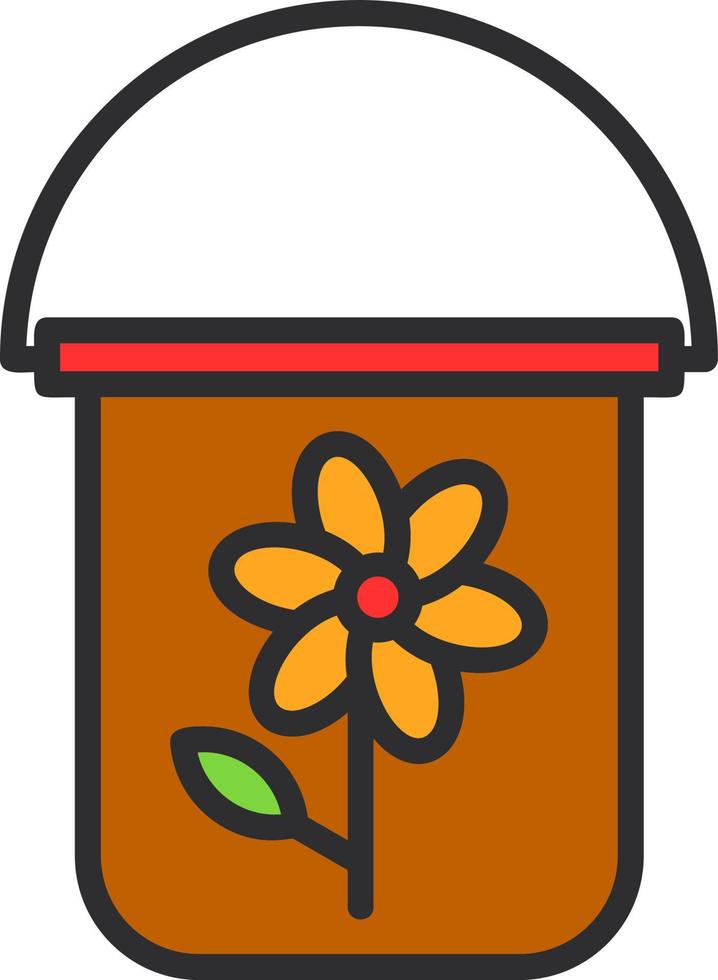 Bucket Vector Icon Design